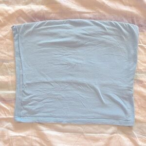 Forever 21 Tube Top Cropped In Baby Blue Size M